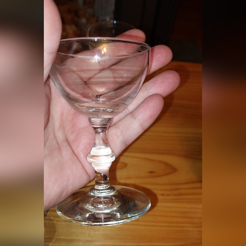 SOLD-Vintage bamboo stem glasses from 1930s Sherry/cordial excellent condition - Picture 2 of 2